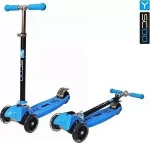 Самокат Y-Scoo MAXI CITY RT Simple Gagarin трансформер blue