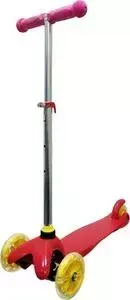 Самокат 1TOY Красный, светящиеся колёса Т11416