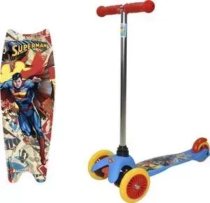 Самокат 1TOY Superman, управление наклоном Т59561
