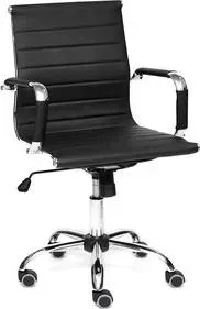 Кресло офисное TetChair URBAN-LOW кож/зам, черный