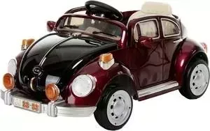 Электромобиль Farfello Volkswagen Beetle JE158 ( ЖУК, 12V) красное вино пластик