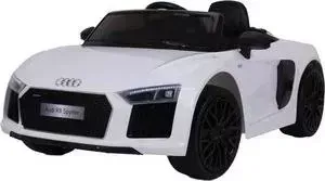 Электромобиль Farfello JJ2198 Audi R8 Spyder (лицензия, 12V, EVA, экокожа) белый