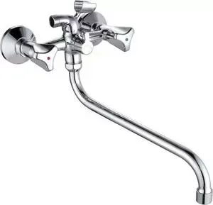 Смеситель для ванны GROSS AQUA Astra длинным изливом (7088045С - D06)