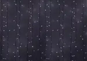 Гирлянда Neon-Night "Светодиодный Дождь" 2х1,5м, эффект мерцания, белый провод, 230 В, диоды БЕЛЫЕ, 360 LED
