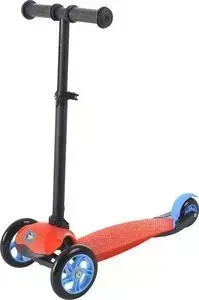 Самокат 1TOY колёса со светом, управление наклоном, цвет красный Т59690