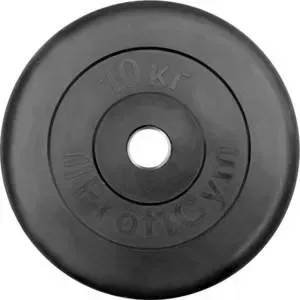 Диск обрезиненный ProfiGym d 26 мм чёрный 10,0 кг