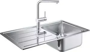 Мойка кухонная Grohe K500 Sink Bundle 45-S со смесителем Minta (31573SD0)