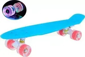 Скейтборд MaxCity MC Plastic Board GLOSS small blue