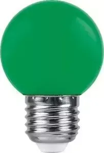 Лампа Light шар 45 1W е27 ЗЕЛЕНАЯ матовая