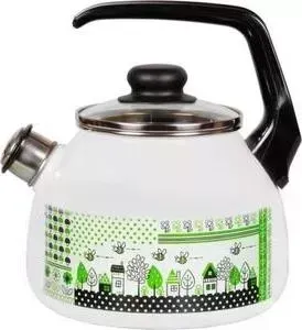 Чайник VITROSS эмалированный 3.0 л Green life (1RC12)