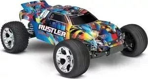 Радиоуправляемый монстр TRAXXAS Rustler 1/10 2WD TQ - TRA37054-4