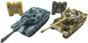 Радиоуправляемый танк Huan Qi овый бой Leopard 2A5 vs Tiger I масштаб 1:28 RTR 27Mhz - 99823