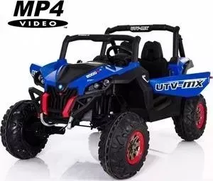Двухместный полноприводный электромобиль XMX Blue UTV-MX Buggy 12V MP4 - 603-BLUE-MP4
