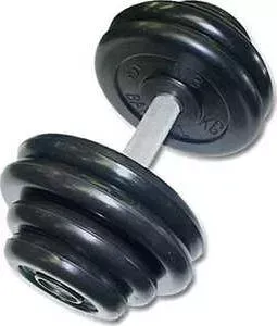 Гантель MB Barbell профессиональная "Профи" черная 11 кг