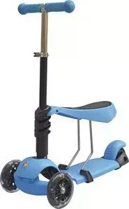 Самокат 1TOY 3-в-1, колёса со светом, управление наклоном Т59963