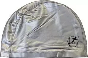 Шапочка для плавания DOBEST полиуретановая PU10 (серебристая)