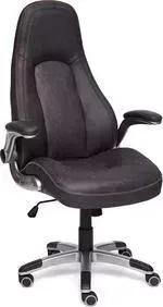 Кресло офисное TetChair GLOBAL искусственная кожа, черный/серый