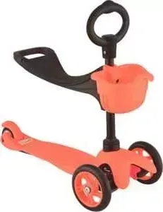 Самокат 21st Scooter 3-х колёсный с сиденьем Maxi Scooter красный SKL-06B