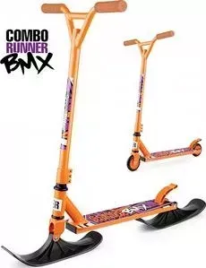 Самокат Small Rider -снегокат с лыжами и колесами Combo Runner BMX (оранжевый) (1642206)