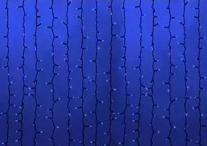 Гирлянда Neon-Night "Светодиодный Дождь" 2х1,5м, постоянное свечение, черный провод, 230 В, диоды СИНИЕ, 360 LED