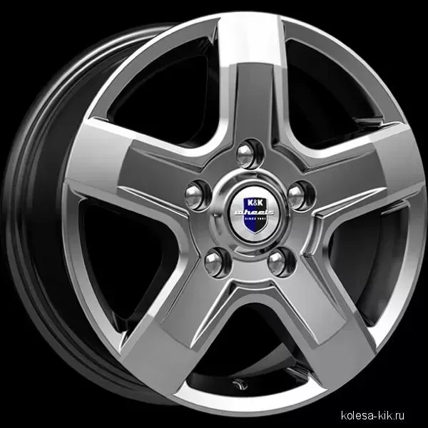 Диск автомобильный КиК ЭЛЛАДА Эллада 6.5X16/5X118 ET50 D71.1 дарк-платинум