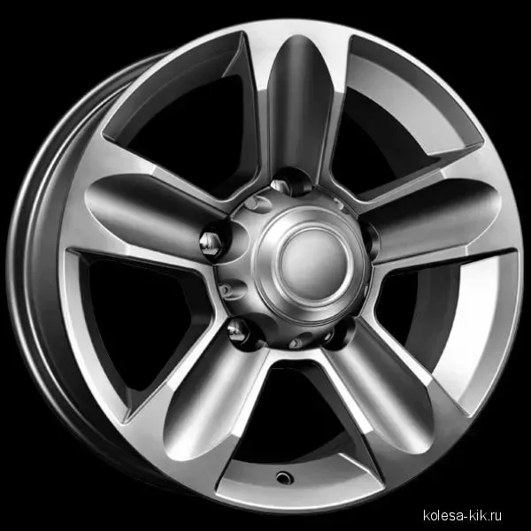 Диск автомобильный КиК Тор 7X16/5X139.7 ET35 D108.5 дарк-платинум