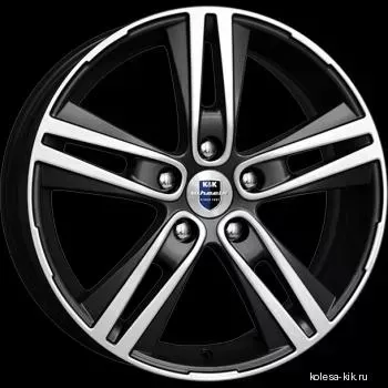 Диск автомобильный КиК Прайм 6.5X17/5X114.3 ET45 D60.1 алмаз-черный