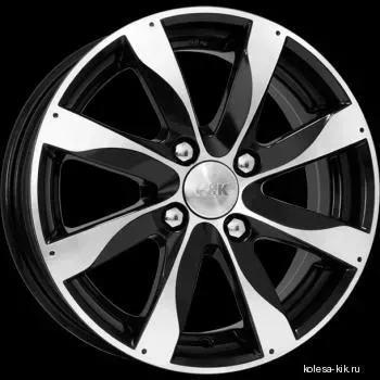 Диск автомобильный КиК Джемини 5.5X14/4X98 ET40 D58.5 алмаз-черный
