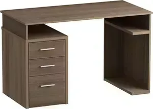 Стол письменный MetalDesign Кварт MD 776.04-04 корпус-ясень темный