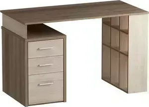 Стол письменный MetalDesign Кварт MD 761.04-05 корпус-ясень темный, ясень светлый