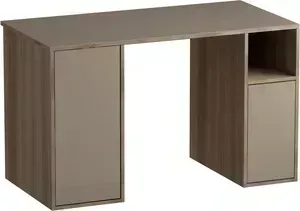 Стол письменный MetalDesign Кварт MD 764.04.04 корпус-ясень темный/ стекло-ясень шимо