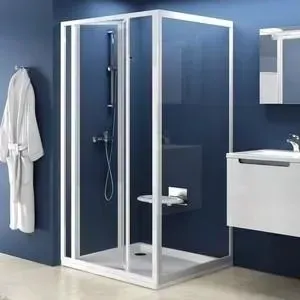 Душевой уголок RAVAK Supernova SDZ3+PSS 90x90 с поддоном, матовый Грапе, белый