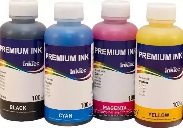 Чернила для принтера InkTec CANON CLI-451/551C, CLI-451/551M, CLI-451/551Y, PGI-450/550Bk