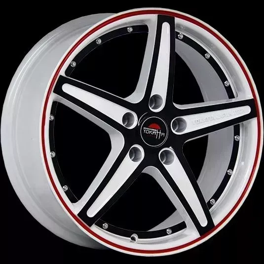 Диск автомобильный YOKATTA MODEL-11 6X15/4X100 ET50 D60.1 W+B+RS+BSI