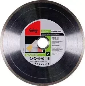 Диск алмазный FUBAG 250х30/25.4мм Keramik Extra (33250-6)