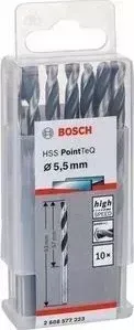 Сверло по металлу BOSCH 10шт HSS PointTeQ 5,5 мм (2.608.577.223)