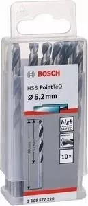 Сверло по металлу BOSCH 10шт HSS PointTeQ 5,2 мм (2.608.577.220)