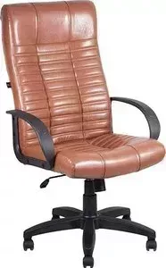 Кресло офисное Алвест AV 104 PL (727) MK эко кожа 220 коньяк