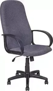 Кресло офисное Алвест AV 108 PL (727) MK ткань 415 серая с черн. ниткой