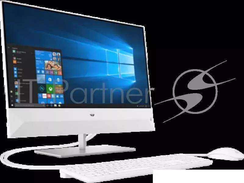 Моноблок HP Pavilion 24-xa0013ur [4UB59EA] Snowflake White 23.8" {FHD i5-8400T/8Gb/1Tb+128Gb SSD/GTX1050 4Gb/W10/k+m} Hewlett-Packard HP