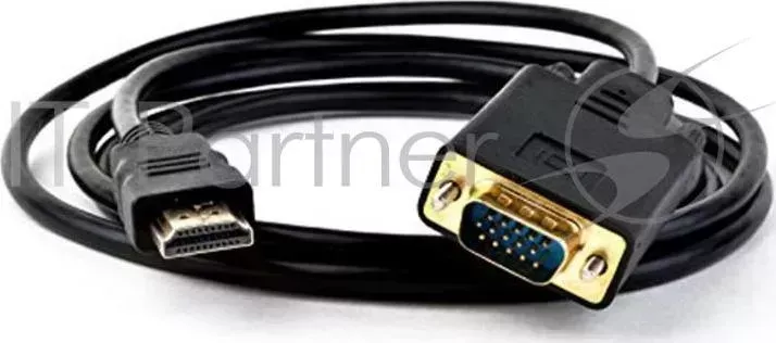 Кабель-адаптер ORIENT C702, HDMI M --> VGA 15M, длина 1.8 метра, черный ORIENT -адаптер M