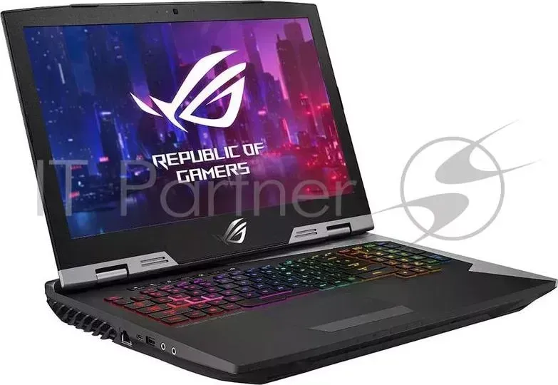 Ноутбук ASUS G703GX-E5088T i7-8750H (2.2)/32G/1T+512G SSD/17.3" FHD AG IPS 144Hz/NV RTX2080 8G/noODD/Win10 Titanium, Metal + мышь