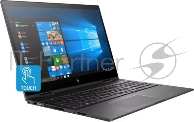 Ноутбук Hewlett-Packard HP Envy x360 15-cn1000ur <5CR76EA> i7-8565U(1.8)/16Gb/256Gb SSD/15.6" FHD IPS touch/NV GeForce MX150 4GB/Cam HD/FPR/Win10 +Pen (Dark Silver) -