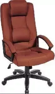 Кресло офисное Алвест AV 127 PL (681Н) MK эко кожа 220 коньяк