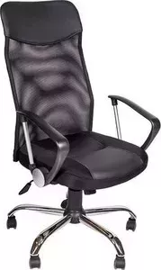Кресло офисное Алвест AV 128 CH (682 SL) МК кз TW сетка/сетка односл 311/455/470 черн/черн/черная