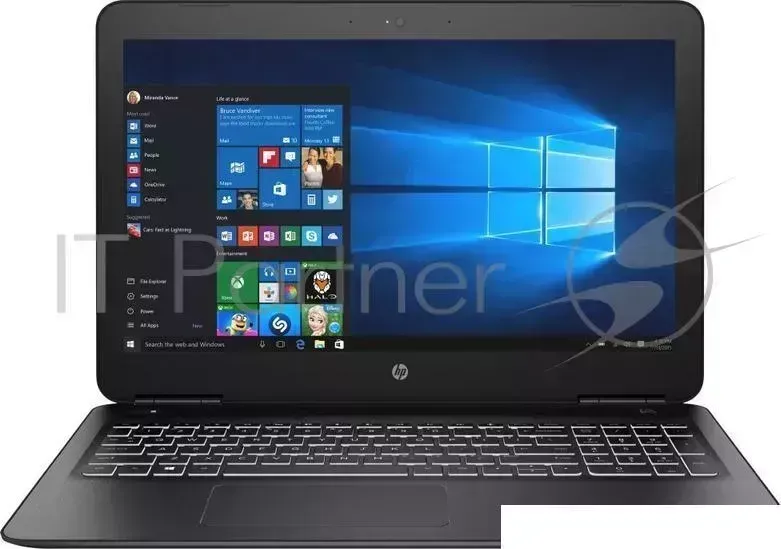 Ноутбук Hewlett-Packard HP 15-bc413ur Core i5 8250U/8Gb/1Tb/SSD128Gb/nVidia GeForce GTX 1050 2Gb/15"/IPS/FHD (1920x1080)/Windows 10 64/black/WiFi/BT/Cam