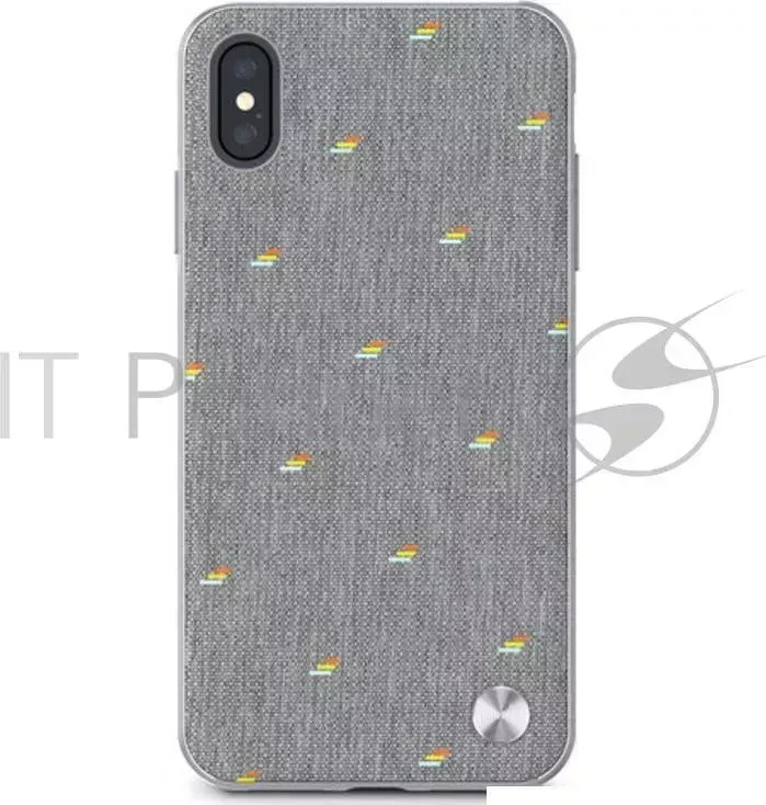 Чехол-накладка MOSHI Vesta для iPhone XS Max. Материал пластик/полиуретан. Цвет серый.