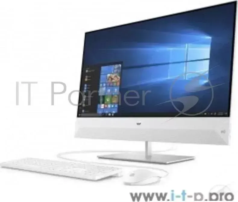 Моноблок HP Pavilion 27I 27-xa0016ur <4XL02EA> i5-8400T/8Gb/1TB+128 GB SSD/no DVD/27" (1920x1080)/GTX 1050 4GB/WiFi/KB+mouse/Win 10/Snowflake White Hewlett-Packard HP GB