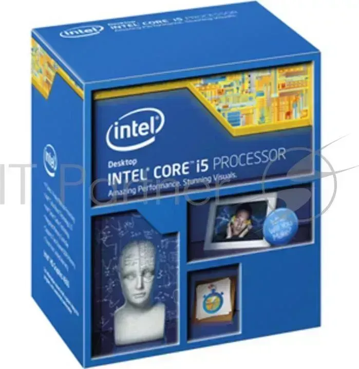 Процессор CPU INTEL Core i5 4590 Haswell Refresh BOX 3.3ГГц, 6МВ, Socket1150