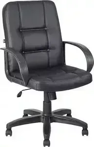 Кресло офисное Алвест AV 211 PL (727) МК экокожа 223 черная